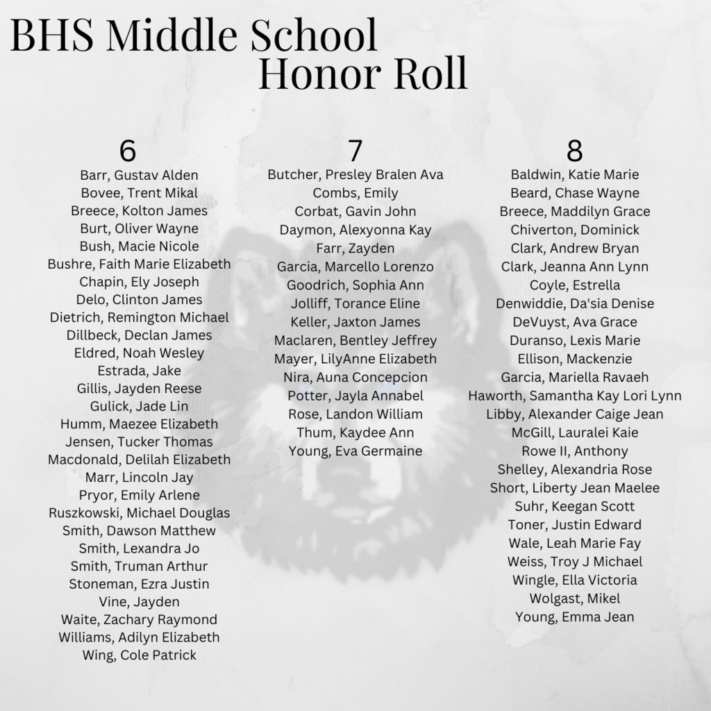 MS honor roll